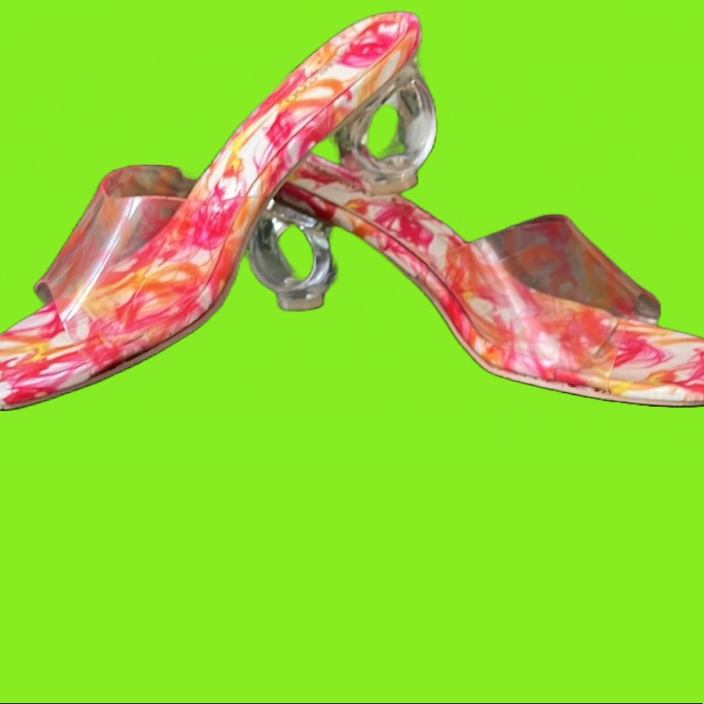 Y2K Vintage Arsty Shoes Unique Statement Heel